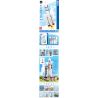 ZHEGAO QL0285 0285 non  TÊN LỬA ĐẨY TRƯỜNG CHINH 5 THÁNG 3 bộ đồ chơi xếp lắp ráp ghép mô hình China Aerospace Museum AEROSPACE LONG MARCH 5 471 khối