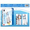 ZHEGAO QL0285 0285 non  TÊN LỬA ĐẨY TRƯỜNG CHINH 5 THÁNG 3 bộ đồ chơi xếp lắp ráp ghép mô hình China Aerospace Museum AEROSPACE LONG MARCH 5 471 khối