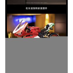 FEMIBOX S2202 2202 non  DUCATI tỷ lệ 1:5 bộ đồ chơi xếp lắp ráp ghép mô hình  Kỹ Thuật Công Nghệ Cao Mô Hình Phương Tiện 1592 khối