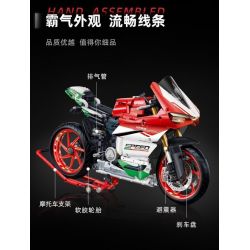 FEMIBOX S2202 2202 non  DUCATI tỷ lệ 1:5 bộ đồ chơi xếp lắp ráp ghép mô hình  Kỹ Thuật Công Nghệ Cao Mô Hình Phương Tiện 1592 khối