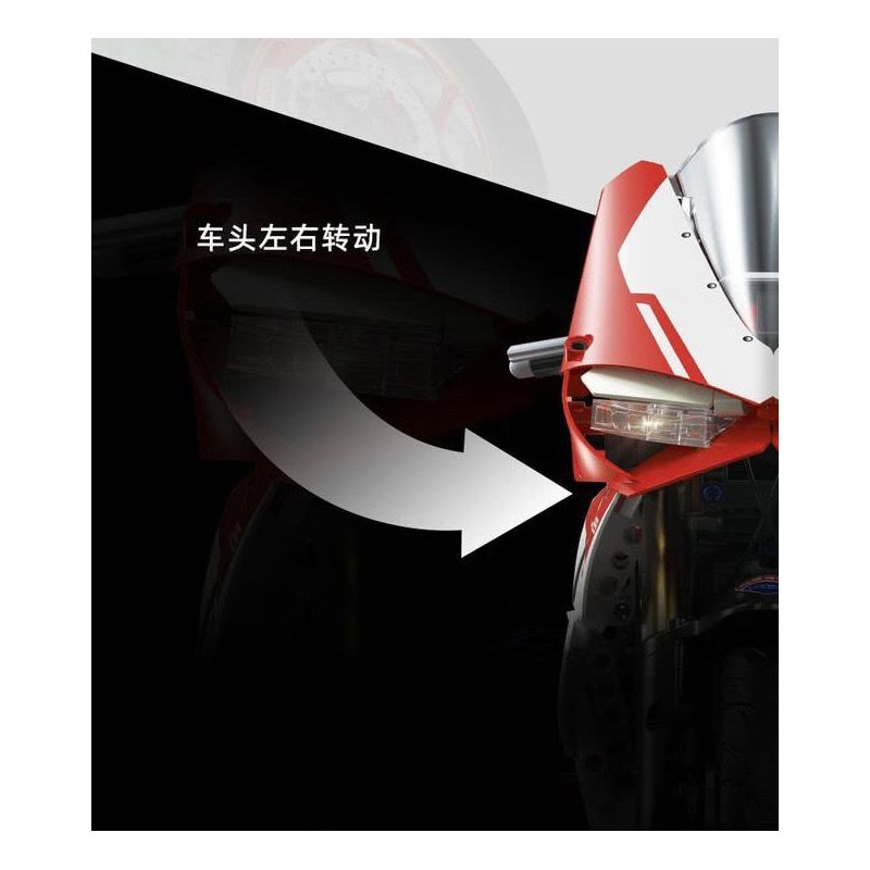 FEMIBOX S2202 2202 non  DUCATI tỷ lệ 1:5 bộ đồ chơi xếp lắp ráp ghép mô hình  Kỹ Thuật Công Nghệ Cao Mô Hình Phương Tiện 1592 khối