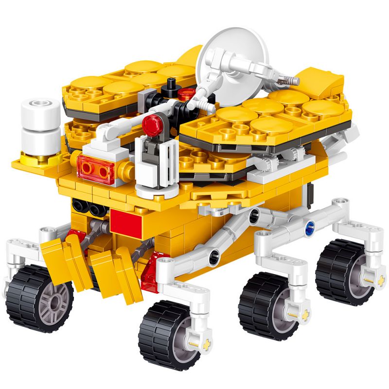 ZHEGAO QL0283 0283 non  VÀNG ZHURONG MARS ROVER bộ đồ chơi xếp lắp ráp ghép mô hình China Aerospace Museum 403 khối