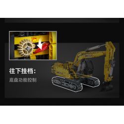 CADA DOUBLEE C61082 61082 non  MÁY XÚC ĐẦY ĐỦ CHỨC NĂNG 1:20 tỷ lệ 1:20 bộ đồ chơi xếp lắp ráp ghép mô hình  REMOTE CONTROL EXCAVATOR Kỹ Thuật Công Nghệ Cao Mô Hình Phương Tiện 1702 khối