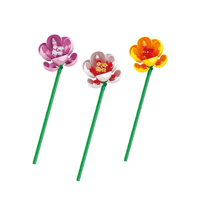 BALODY 20094 non Lego HOA DÂM BỤT bộ đồ chơi xếp lắp ráp ghép mô hình Flowers 76 khối