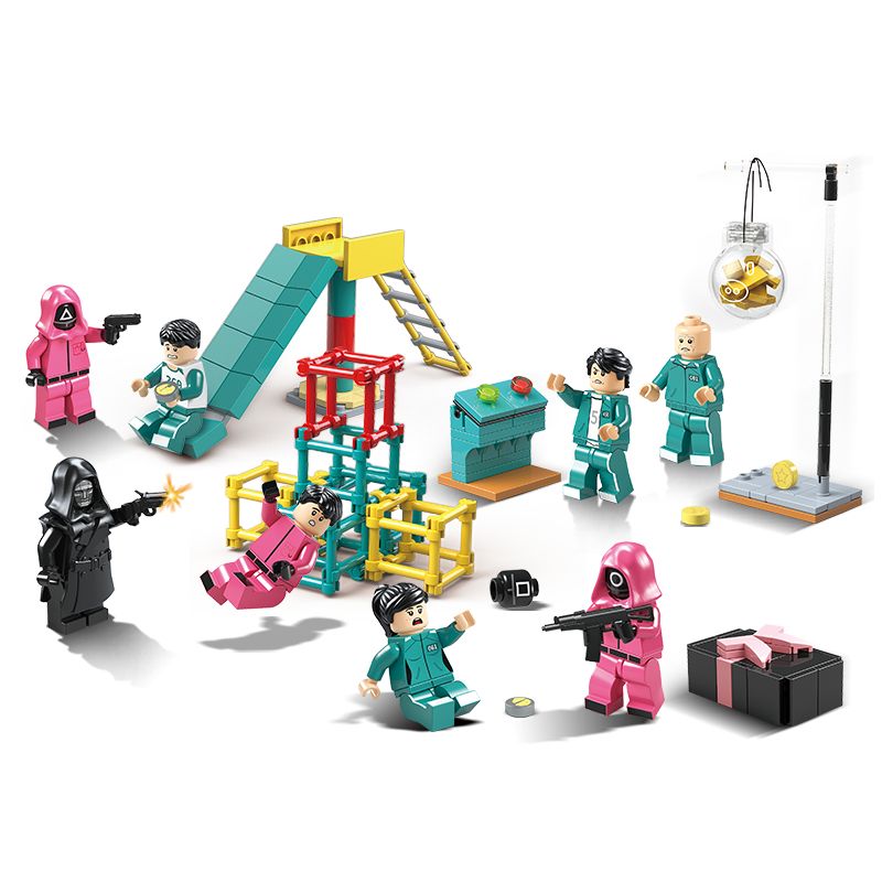 RENZAIMA 102 non Lego ĐƯỜNG CẮT BÁNH 4 LOẠI bộ đồ chơi xếp lắp ráp ghép mô hình