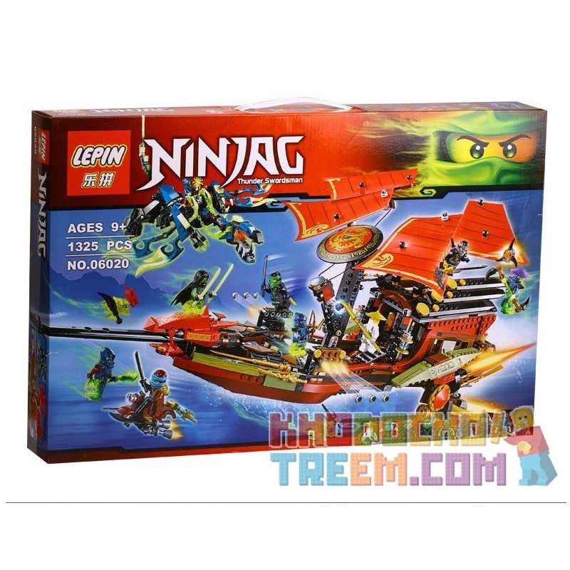 NOT Lego FINAL FLIGHT OF DESTINY'S BOUNTY 70738 QUEEN 89008 LARI/BELA 10402 LELE 79125 LEPIN 06020 LION KING 180087 SHENG YUAN/SY 393 SY393 xếp lắp ráp ghép mô hình CHUYẾN BAY CUỐI CỦA PHI THUYỀN CHỈ CÙNG DESTINY'S BOUNTY The Lego Ninjago Movie Ninja Lốc Xoáy 1253 khối