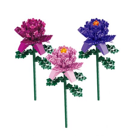 BALODY 20085 non  MẪU ĐƠN bộ đồ chơi xếp lắp ráp ghép mô hình Flowers Hoa 188 khối