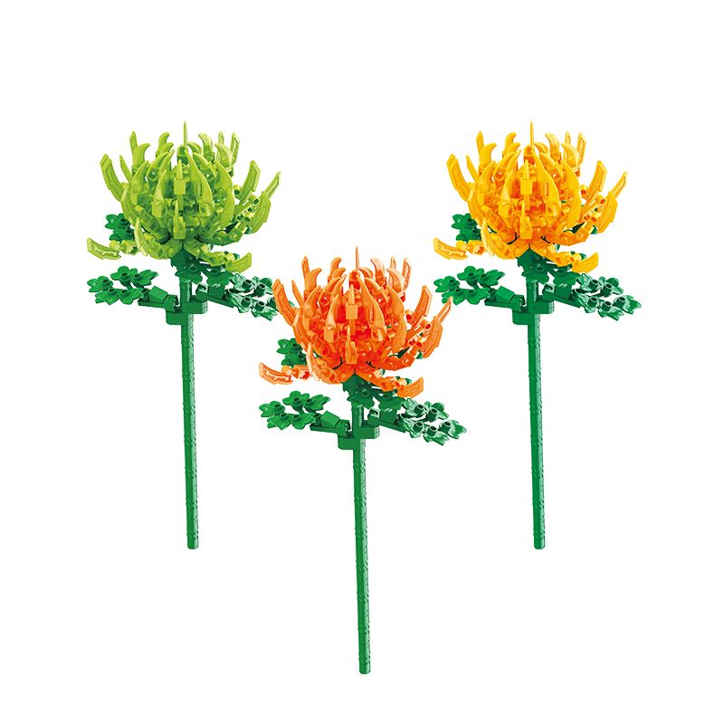 BALODY 20083 non Lego CÚC MÓNG VUỐT LỚN bộ đồ chơi xếp lắp ráp ghép mô hình Flowers Hoa 150 khối