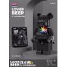 BALODY 21166 non  GẤU HOA ĐEN bộ đồ chơi xếp lắp ráp ghép mô hình LOVER BEER 1126 khối