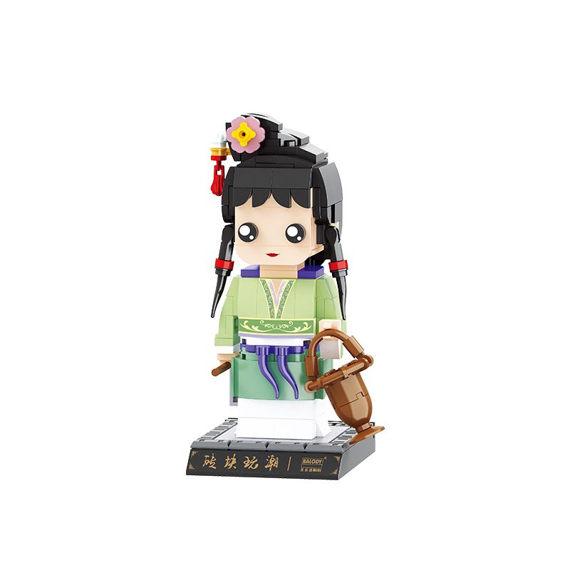 BALODY 20090 non Lego GIẤC MƠ VỀ LÂU ĐÀI ĐỎ LIN DAIYU bộ đồ chơi xếp lắp ráp ghép mô hình Brickheadz Nhân Vật Đầu To 300 khối