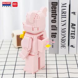 BALODY 21165 non  HOA GẤU HỒNG bộ đồ chơi xếp lắp ráp ghép mô hình LOVER BEER 1126 khối