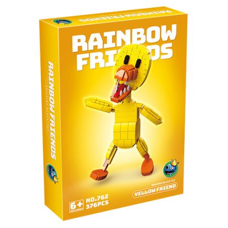 RENZAIMA 762 non  BẠN VÀNG bộ đồ chơi xếp lắp ráp ghép mô hình Rainbow  YELLOW FRIEND 376 khối