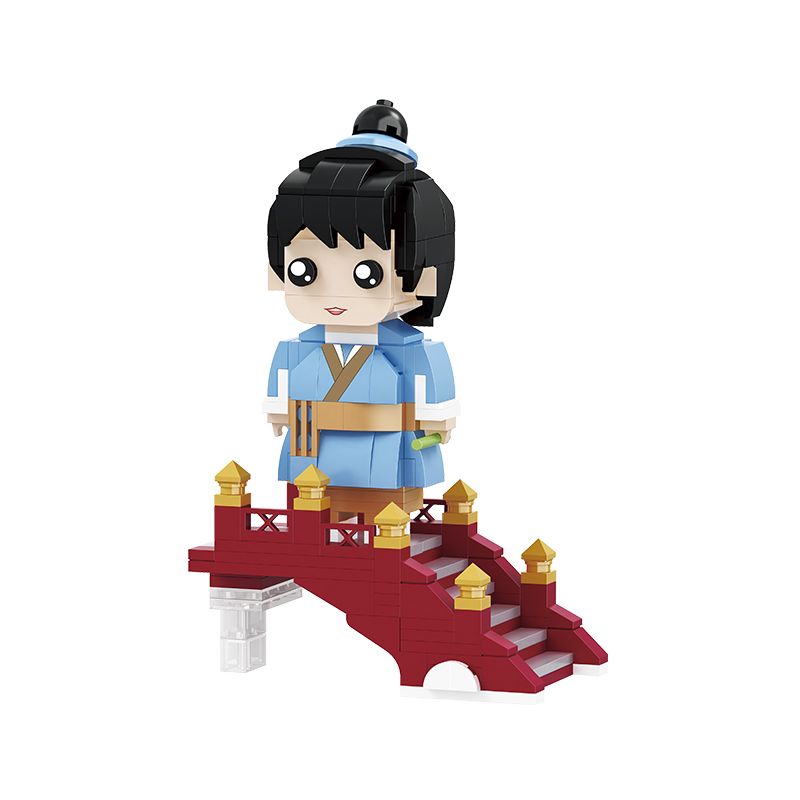 BALODY 20062 non Lego DÂN GIAN CHĂN BÒ bộ đồ chơi xếp lắp ráp ghép mô hình Brickheadz Nhân Vật Đầu To 314 khối