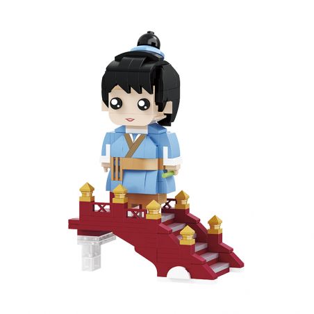 BALODY 20062 non  DÂN GIAN CHĂN BÒ bộ đồ chơi xếp lắp ráp ghép mô hình Brickheadz Nhân Vật Đầu To 314 khối
