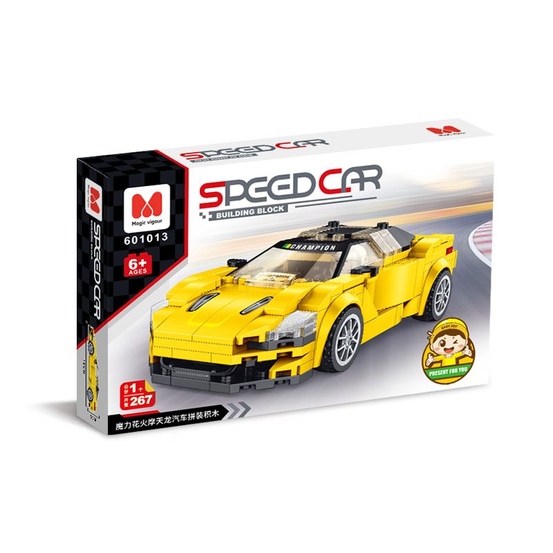 MAGIC VIGOUR 601013 non  LẮP RÁP XE PHÁO HOA THẦN KỲ SKYDRAGON bộ đồ chơi xếp lắp ráp ghép mô hình Speed Champions Racing Cars SPEED CAR Đua Xe Công Thức 267 khối