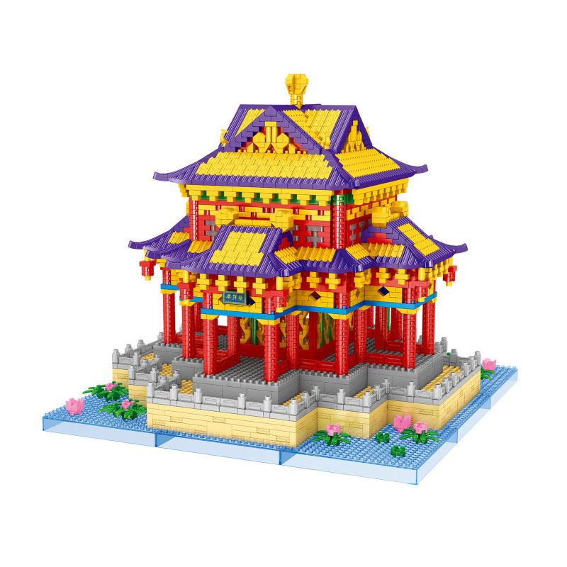 FUN IMAGINATION LZ8206 8206 non Lego ĐÌNH VIÊN MINH NINH HƯƠNG bộ đồ chơi xếp lắp ráp ghép mô hình Buildings 3778 khối