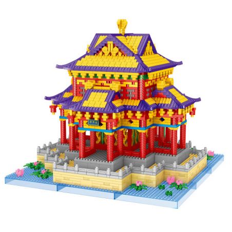 FUN IMAGINATION LZ8206 8206 non  ĐÌNH VIÊN MINH NINH HƯƠNG bộ đồ chơi xếp lắp ráp ghép mô hình Buildings 3778 khối