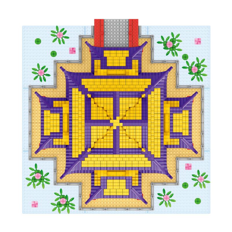 FUN IMAGINATION LZ8206 8206 non  ĐÌNH VIÊN MINH NINH HƯƠNG bộ đồ chơi xếp lắp ráp ghép mô hình Buildings 3778 khối