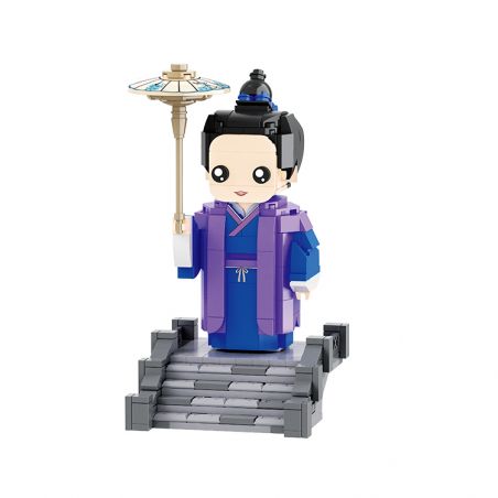BALODY 20043 non  GẶP GÃY CẦU XU XIAN bộ đồ chơi xếp lắp ráp ghép mô hình Brickheadz Nhân Vật Đầu To 400 khối