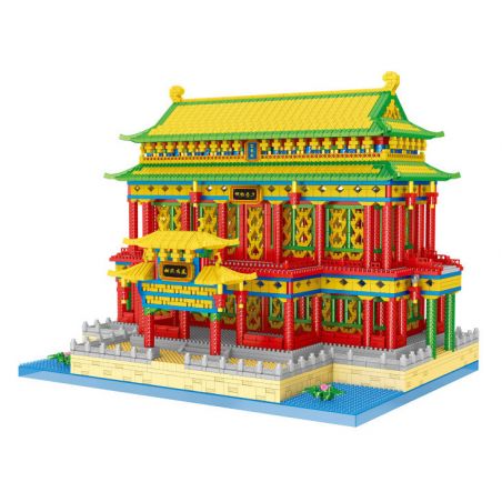 FUN IMAGINATION LZ8208 8208 non  HỘI TRƯỜNG YICHUN bộ đồ chơi xếp lắp ráp ghép mô hình Buildings 6059 khối