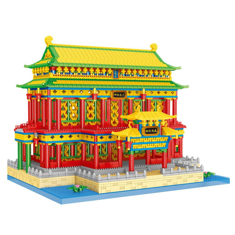 FUN IMAGINATION LZ8208 8208 non  HỘI TRƯỜNG YICHUN bộ đồ chơi xếp lắp ráp ghép mô hình Buildings 6059 khối