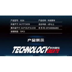 LEIBAO 8326 non  4 LOẠI XE THỂ THAO CÔNG NGHỆ CAO bộ đồ chơi xếp lắp ráp ghép mô hình  Kỹ Thuật Công Nghệ Cao Mô Hình Phương Tiện