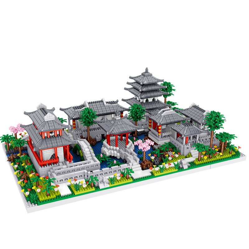 FUN IMAGINATION LZ8202 8202 non  VƯỜN TÔ CHÂU bộ đồ chơi xếp lắp ráp ghép mô hình Buildings 3930 khối