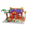 BALODY 21011 non  CỬA HÀNG TRANG ĐIỂM ĐỎ ZHUQUEFANG bộ đồ chơi xếp lắp ráp ghép mô hình Chinatown Khu Phố Tàu 791 khối