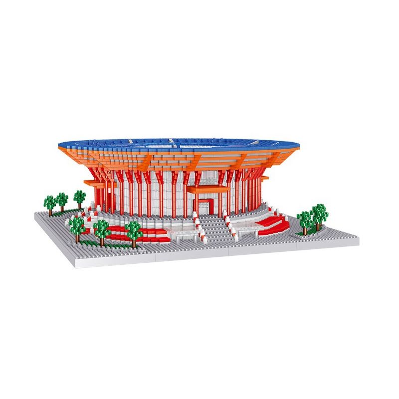 FUN IMAGINATION LZ8199 8199 non  TRUNG TÂM HỘI NGHỊ YANQI LAKE bộ đồ chơi xếp lắp ráp ghép mô hình Buildings