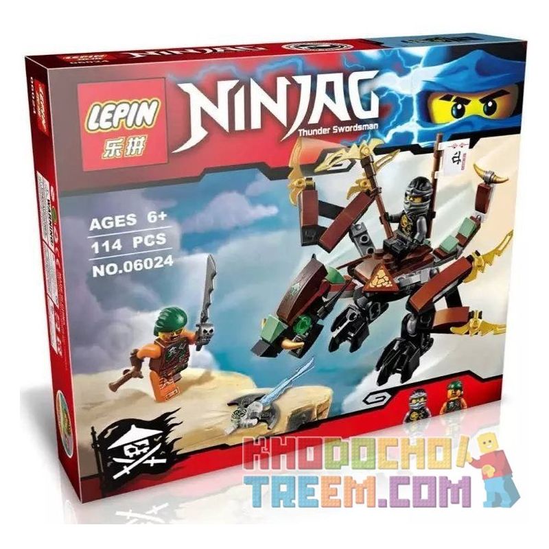 NOT Lego COLE'S DRAGON 70599 LARI/BELA 10447 LELE 79197C 79227 LEPIN 06024 xếp lắp ráp ghép mô hình RỒNG ĐẤT CỦA COLE The Lego Ninjago Movie Ninja Lốc Xoáy 98 khối