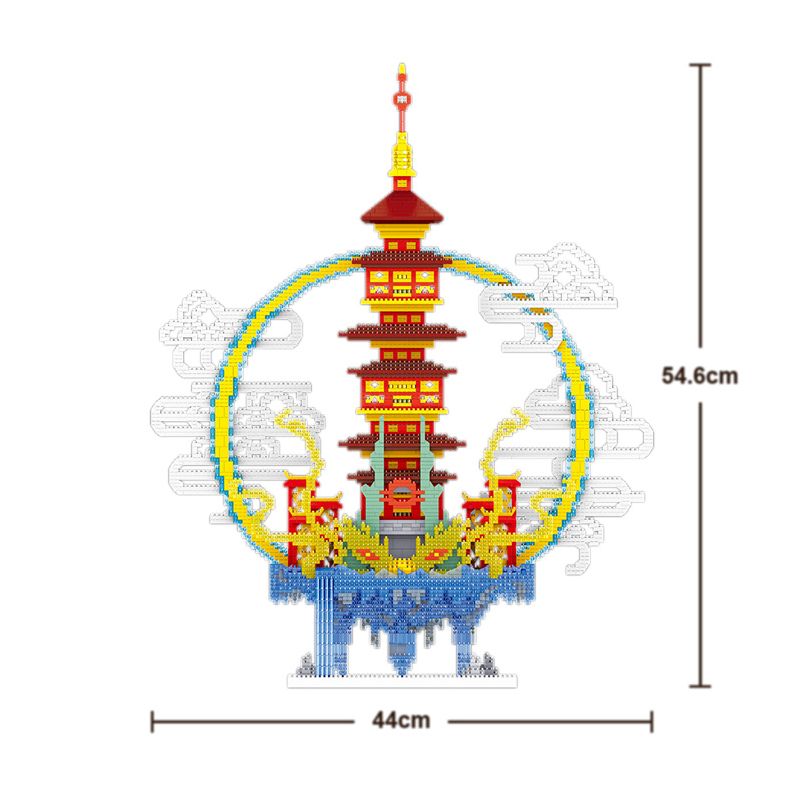 FUN IMAGINATION LZ8197 8197 non  BỒNG LAI TIÊN ĐẠO bộ đồ chơi xếp lắp ráp ghép mô hình Buildings