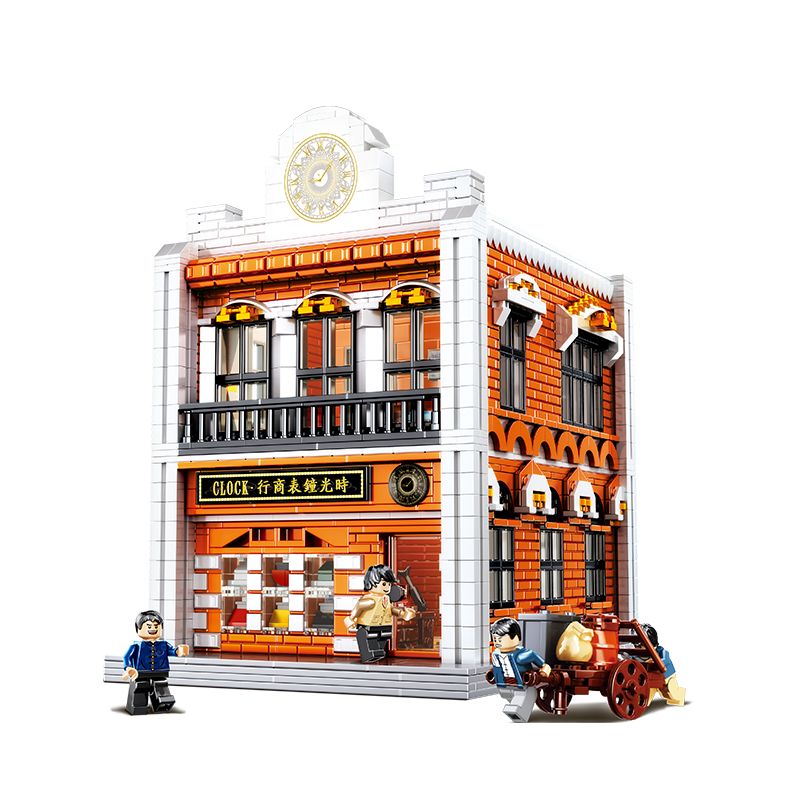 BALODY 21024 non Lego CỬA HÀNG ĐỒNG HỒ HÃNG TIME bộ đồ chơi xếp lắp ráp ghép mô hình 2499 khối