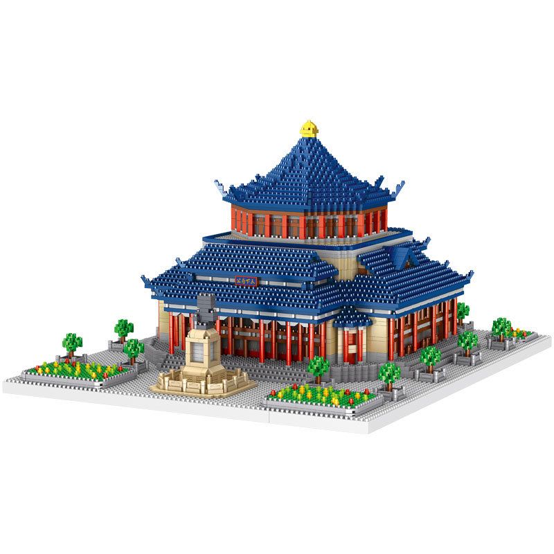 FUN IMAGINATION LZ8193 8193 non Lego NHÀ TƯỞNG NIỆM TÔN TRUNG SƠN QUẢNG CHÂU bộ đồ chơi xếp lắp ráp ghép mô hình Buildings 4605 khối