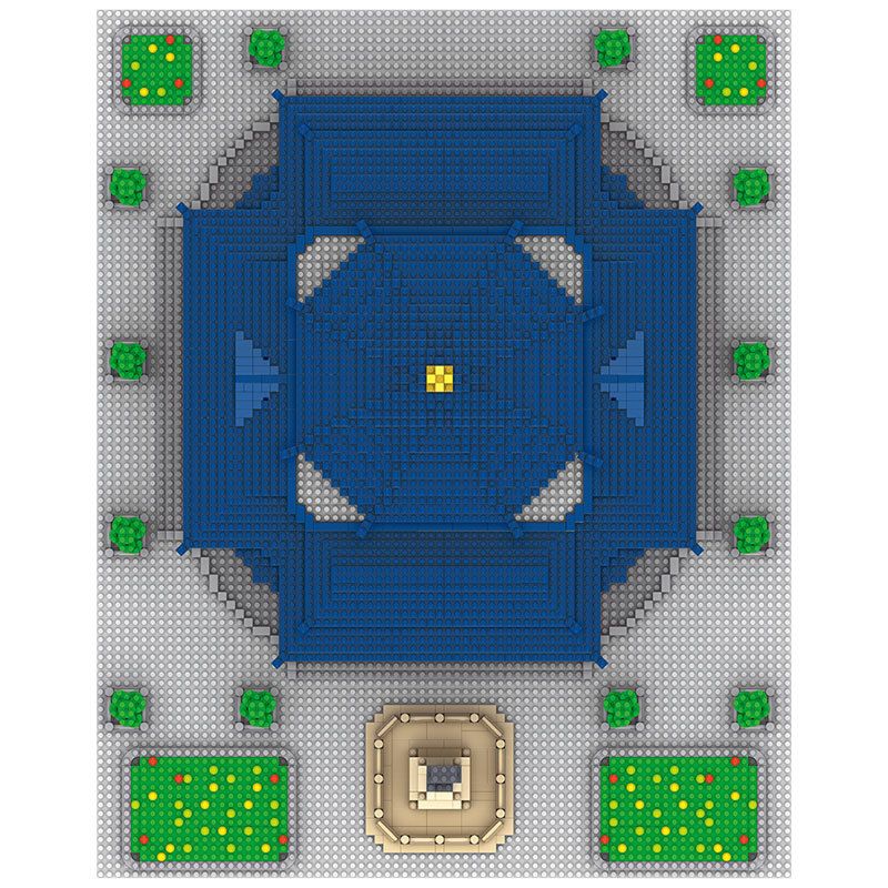 FUN IMAGINATION LZ8193 8193 non  NHÀ TƯỞNG NIỆM TÔN TRUNG SƠN QUẢNG CHÂU bộ đồ chơi xếp lắp ráp ghép mô hình Buildings 4605 khối