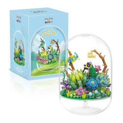 MOYU BLOCK MY87005 87005 non  NGÔN NGỮ BÍ MẬT MỌNG NƯỚC bộ đồ chơi xếp lắp ráp ghép mô hình SUCCULENT SECRET 407 khối