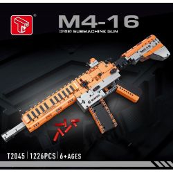 TA GAOLE T2045 2045 non  SÚNG TIỂU LIÊN M4-16 bộ đồ chơi xếp lắp ráp ghép mô hình Gun M4-16 SUBMACHINE GUN 1226 khối