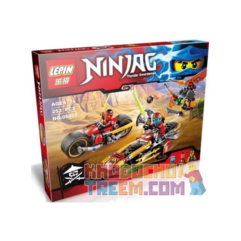 NOT Lego NINJA BIKE CHASE 70600 LARI/BELA 10444 LELE 79228 79197A 79197B LEPIN 06025 xếp lắp ráp ghép mô hình NINJA XE MÁY CUỘC RƯỢT ĐUỔI ĐẠP The Lego Ninjago Movie Ninja Lốc Xoáy 231 khối