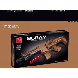 TA GAOLE T2044 2044 non  SÚNG TRƯỜNG TẤN CÔNG SCRAY bộ đồ chơi xếp lắp ráp ghép mô hình Gun SCAR ASSAULT RIFLE 1090 khối