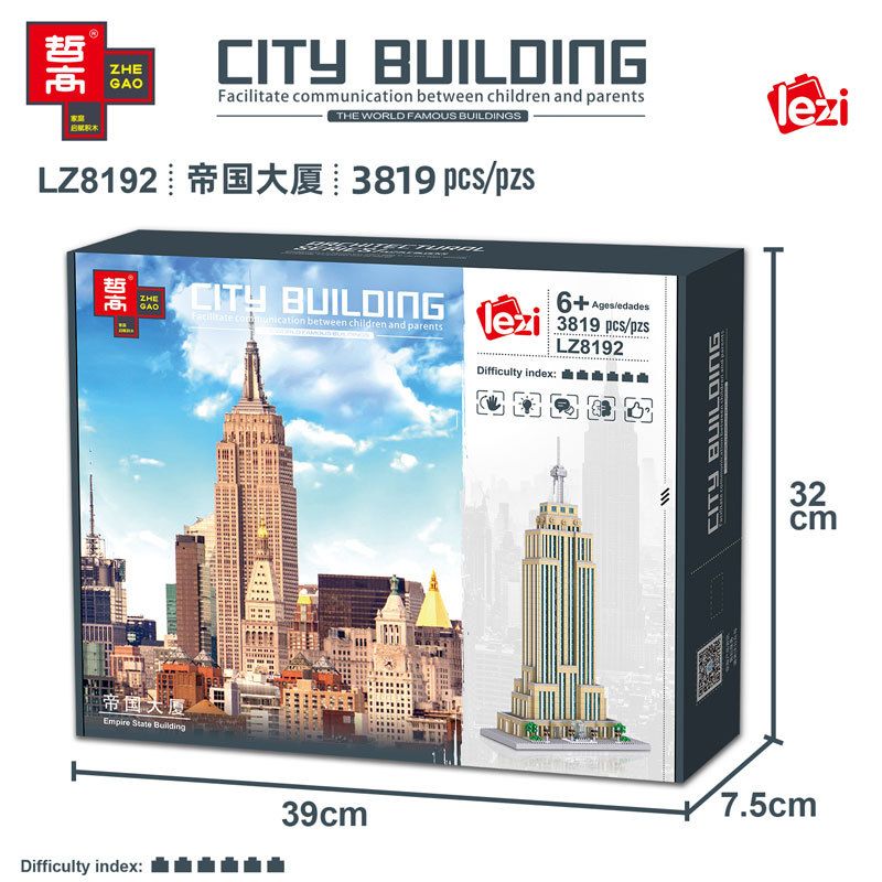 FUN IMAGINATION LZ8192 8192 non  TÒA NHÀ QUỐC HỘI bộ đồ chơi xếp lắp ráp ghép mô hình Buildings 3819 khối