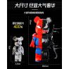 WANGAO 188007 non  GẤU MÁY SPIDER-MAN VENOM 400% bộ đồ chơi xếp lắp ráp ghép mô hình Marvel Super Heroes BEAR ROBOT Siêu Anh Hùng Marvel