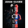 WANGAO 188007 non  GẤU MÁY SPIDER-MAN VENOM 400% bộ đồ chơi xếp lắp ráp ghép mô hình Marvel Super Heroes BEAR ROBOT Siêu Anh Hùng Marvel