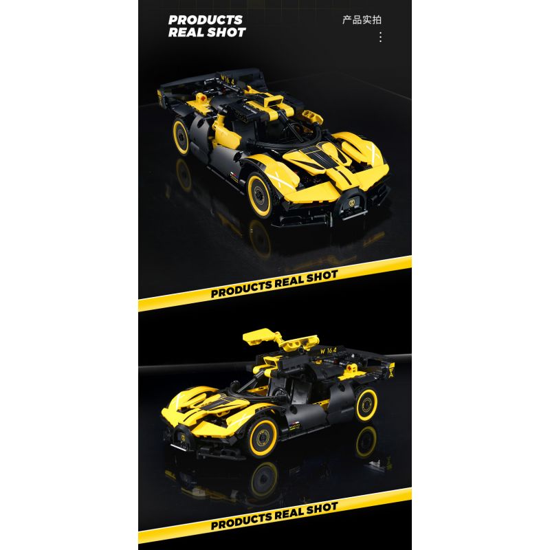 SEMBO 715300 non  CƠN LỐC BUGATTI tỷ lệ 1:18 bộ đồ chơi xếp lắp ráp ghép mô hình  BUGATTI BOLIDE Kỹ Thuật Công Nghệ Cao Mô Hình Phương Tiện 452 khối