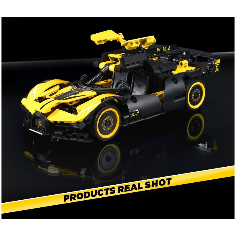 SEMBO 715300 non  CƠN LỐC BUGATTI tỷ lệ 1:18 bộ đồ chơi xếp lắp ráp ghép mô hình  BUGATTI BOLIDE Kỹ Thuật Công Nghệ Cao Mô Hình Phương Tiện 452 khối