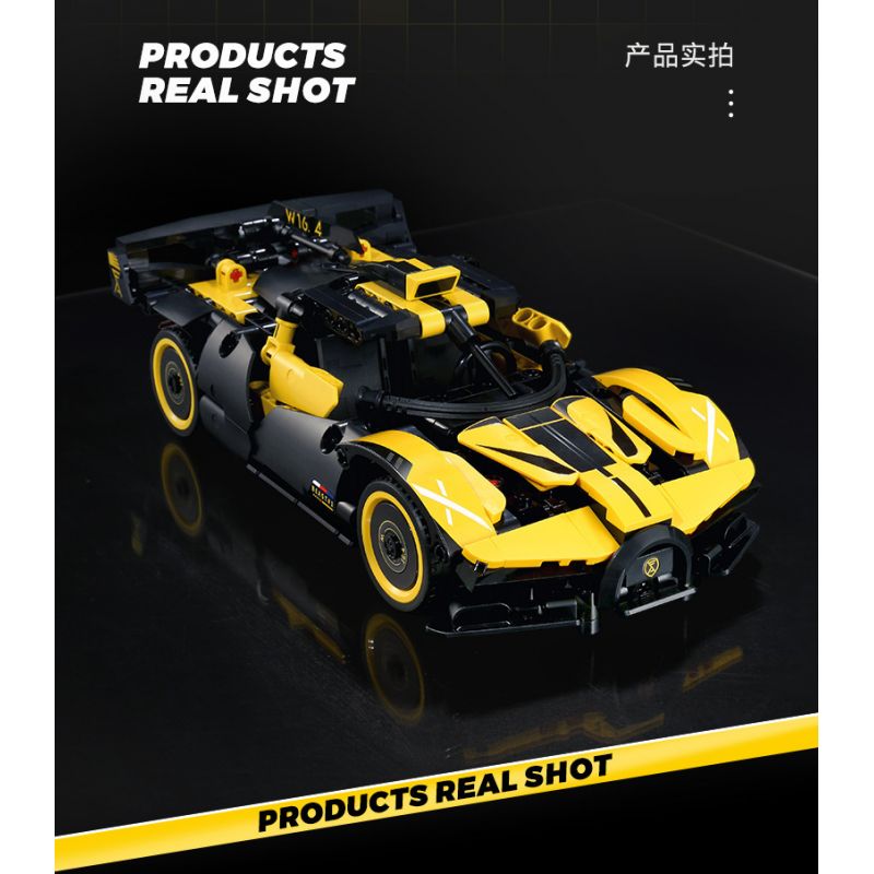 SEMBO 715300 non  CƠN LỐC BUGATTI tỷ lệ 1:18 bộ đồ chơi xếp lắp ráp ghép mô hình  BUGATTI BOLIDE Kỹ Thuật Công Nghệ Cao Mô Hình Phương Tiện 452 khối