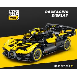 SEMBO 715300 non  CƠN LỐC BUGATTI tỷ lệ 1:18 bộ đồ chơi xếp lắp ráp ghép mô hình  BUGATTI BOLIDE Kỹ Thuật Công Nghệ Cao Mô Hình Phương Tiện 452 khối