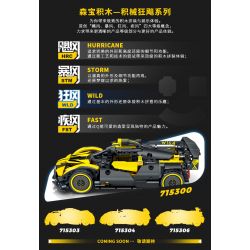 SEMBO 715300 non  CƠN LỐC BUGATTI tỷ lệ 1:18 bộ đồ chơi xếp lắp ráp ghép mô hình  BUGATTI BOLIDE Kỹ Thuật Công Nghệ Cao Mô Hình Phương Tiện 452 khối