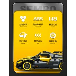 SEMBO 715300 non  CƠN LỐC BUGATTI tỷ lệ 1:18 bộ đồ chơi xếp lắp ráp ghép mô hình  BUGATTI BOLIDE Kỹ Thuật Công Nghệ Cao Mô Hình Phương Tiện 452 khối