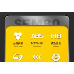 SEMBO 715300 non  CƠN LỐC BUGATTI tỷ lệ 1:18 bộ đồ chơi xếp lắp ráp ghép mô hình  BUGATTI BOLIDE Kỹ Thuật Công Nghệ Cao Mô Hình Phương Tiện 452 khối