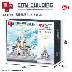FUN IMAGINATION LZ8189 8189 non  LÂU ĐÀI TUYẾT bộ đồ chơi xếp lắp ráp ghép mô hình Buildings CASTLE IN THE SNOW 4775 khối