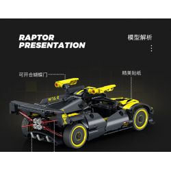 SEMBO 715300 non  CƠN LỐC BUGATTI tỷ lệ 1:18 bộ đồ chơi xếp lắp ráp ghép mô hình  BUGATTI BOLIDE Kỹ Thuật Công Nghệ Cao Mô Hình Phương Tiện 452 khối